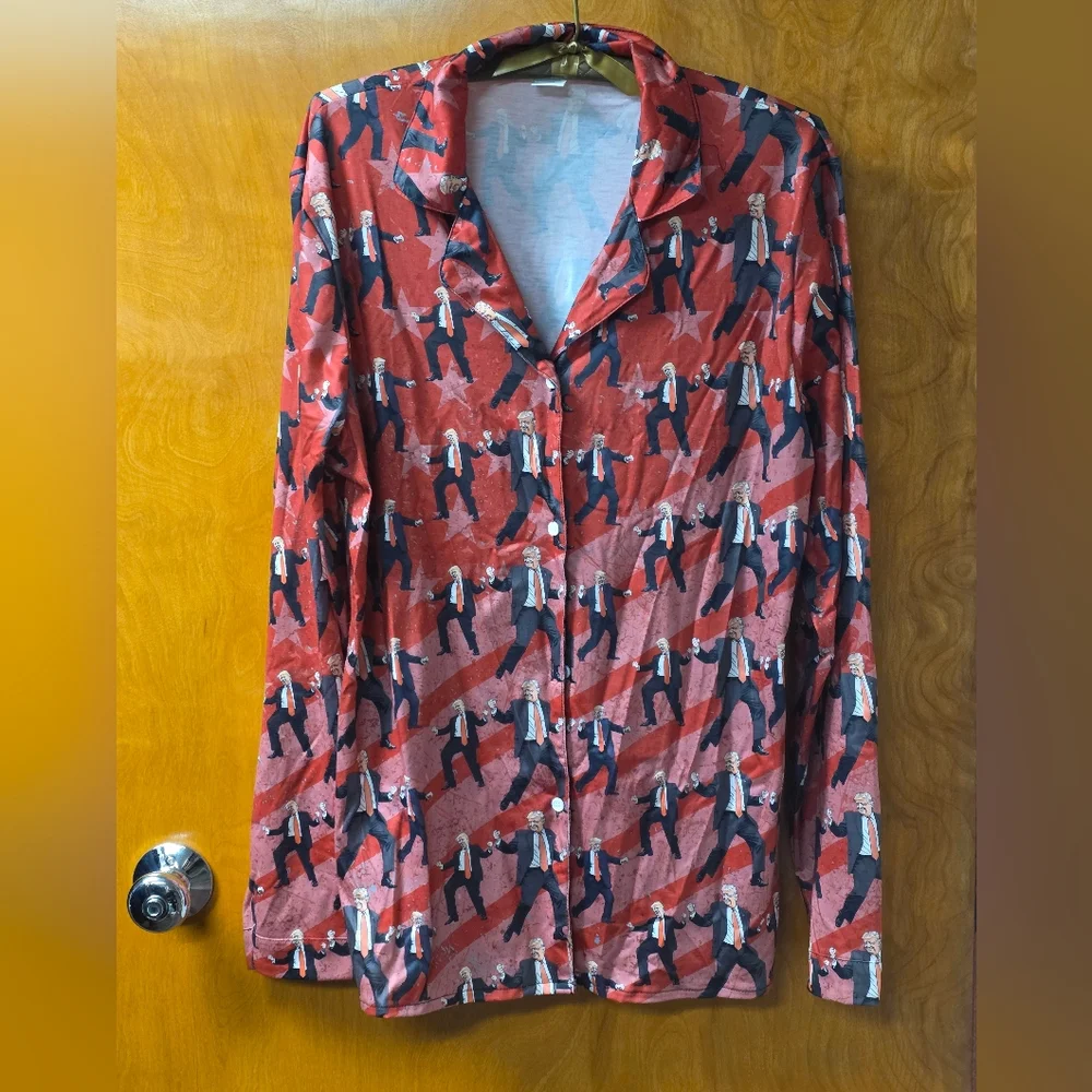Trump Victory Dance Pajama Top M